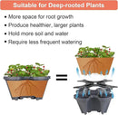 Vertical Planter 5 Tier Stackable Planters Garden Planters Strawberry Herb Flower and Vegetable Planter Indoor Outdoor Gardening Pots with Removable Wheels and Tools by CozyNest Decor