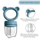 Baby Food Feeder Pacifier with Breast Milk Popsicle Teether-Silicone Forage Feeder for Babies-Breastmilk Storage Container and Freezer Tray-Teething Popsicle Molds for Soothing Relief by TinyTreasures Baby Boutique