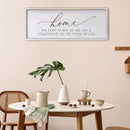 Home The Story of Who We Are Sign Farmhouse Family Wall Decor 32x12 Inch Plaque Wood Framed Art for Hanging (White) by CozyNest Decor