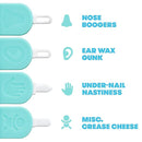 Frida Baby 3-in-1 Nose, Nail + Ear Picker [2 Count] by Frida Baby The Makers of NoseFrida The SnotSucker, Safely Clean Baby's Boogers, Ear Wax & More by TinyTreasures Baby Boutique