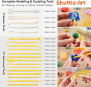 Shuttle Art 82 Colors Polymer Clay Kit with 19 Clay Tools, 16 Kinds of Accessories, Non-Toxic, Non-Sticky, Ideal DIY Art Craft Gift for Kids Adults by TinyTreasures Baby Boutique