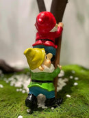 10.5'' Funny Garden Gnomes Statues, Weather-Proof Large Resin Outdoor Decor Garden Sculptures Cute Yard Decorations,Ideal Ornament for Outside Pond Pool Patio Front Porch Backyard by GreenHaven Gardens