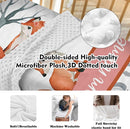 Personalized Nursery Crib Bedding Set: Custom Name 5 Piece Baby Crib Sets with Cute Fox Pattern - Toddler Double Layer Blanket Set, Comfortable Crib Bed Sheets for Baby Grils by TinyTreasures Baby Boutique