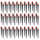 30pcs 16CM Full Circle Scattering Nozzle Drip Emitters for 1/4" Drip Irrigation Tubing Adjustable 360 Degree Wat by GreenHaven Gardens