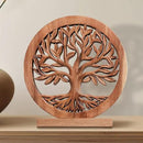Decozen Solid Wood Tree of Life Sculpture - Home Decor, Living Room, Boho, Shelf, Coffee Table, Centerpiece Table Decorations, Mantle, Dining Table Centerpiece, Bathroom Shelf, Entryway, Farmhouse by CozyNest Decor