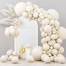 130pcs White Sand Balloons Different Sizes 18" 12" 10" 5" Off White Party Latex Balloons for Birthday Baby Shower Graduation Wedding Gender Reveal Anniversary Party Decorations by CozyNest Decor