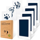 4-Pack Inkless Baby Hand and Footprint Kit - Mess Free Ink Pad for Newborn Keepsake, Dog Nose & Paw Print Kit, Clean Touch Ink Pad for Baby Hand & Footprints, Ideal New Mom Gifts (Navy) by TinyTreasures Baby Boutique