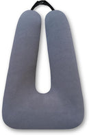 Travel Pillow Car Pillow Kid Car Sleeping The Sleeping Aid for Adults and Kids on Road Trips Sponge Kids Travel Pillow Provides Body and Head Support Gray by TinyTreasures Baby Boutique