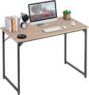 PayLessHere | 39 Inch Computer Desk | Nature | Office Desk with Metal Frame, Adjustable Feet | Water-Resistant, Scratchproof Surface | Sturdy Writing Table for Home Office or Study | Pack of 1 by CozyNest Decor