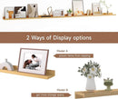 Floating Picture Ledge Shelves for Wall Set of 2, 84 Inches Picture Ledge Shelf with Long Large Nursery Book Shelf for Toys Storage Kids Bookshelf Wall Mounted Living Room Bedroom Decor Frames, Oak by TinyTreasures Baby Boutique