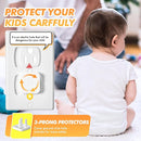 Thyle 100 Pcs Outlet Covers Protectors Plug Bulk Child Baby Proofing Proof for US 3-prong Electrical Outlets Easy Install Socket Sturdy Safe Secure Baby Proofing Kit for Home Office by TinyTreasures Baby Boutique