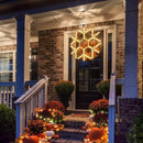 DBFAIRY 24-inch LED Christmas Snowflake Window Lights, Large Outdoor Hanging Silhouette Xmas Decor Light with Timer 16.8ft Plug-Powered Cable by GreenHaven Gardens