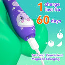 SEAGO Kids Electric Toothbrushes Rechargeable, Toddler Electric Toothbrush with Magnetic Charging, LED Observing Light, 8 Toothbrush Heads for Ages 2-4-6 Boys Girls (Purple) by TinyTreasures Baby Boutique