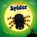 SUNLIN Interactive Halloween Spider Cute Soft Plush Toy Gift for Adults & Kids 3+, Touch & Sound Activated Prank with Sound & Glowing Eyes, Scary Party Supplies Home Decor by TinyTreasures Baby Boutique