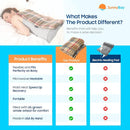 SunnyBay Extra Large Microwave Heating Pad, Microwavable Heavy Weighted Full Body Moist Hot Pack and Washable Fleece Cover, 10x24 Inches, 2.8 lbs (London) by CozyNest Decor