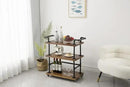 Industrial Pipe Bar Carts/Serving Carts/Kitchen Carts/Wine Rack Carts on Wheels with Shelves - Wood Rolling Carts - Wine Tea Liquor Shelves/Holder - Home Furniture by CozyNest Decor