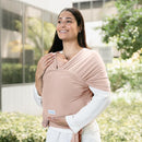 Comfy Cubs Baby Wrap Carrier - Soft & Secure Fit Cotton Blend Baby Carrier Newborn to Toddler - Hands-Free & Lightweight Infant Wrap - Adjustable, One Size Fits All Toddler Sling - Blush by TinyTreasures Baby Boutique