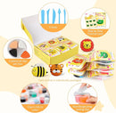 Air Dry Clay Kit for Kids, Modeling Magic Clay for Kids, Ultra Light & Soft, 12 Boxes DIY Animals Model with Step by Step Tutorial and 5 Sculpting Tools, Creative Art Crafts Toys Gifts for Girls Boys by TinyTreasures Baby Boutique