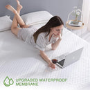 Twin Size Bed Waterproof Mattress Protector Fitted Mattress Pad Cover with Deep Pocket Up to 15'' by TinyTreasures Baby Boutique