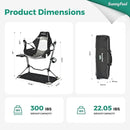 SUNNYFEEL Hammock Camping Chair, Oversized Swinging Camping Chair, Portable Hammock Chairs with Cup Holder, Beach Mat, MAX 300lbs Heavy Duty for Outdoor Travel Lawn Backyard Beach (Black) by GreenHaven Gardens