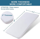 Baby Bassinet Mattress Pad, 47" x 23.6" x 2" Dual Sided Gel Memory Foam Mattress with Breathable Removable Soft Cover Fit for ADOVEL/BabyBond/ELEMARA Bassinet Bedside Crib by TinyTreasures Baby Boutique