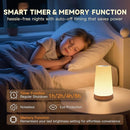 Night Light for Baby Nursery, 13 Colors Changing Touch Dimmable Night Lamp with Timer, Rechargeable Kids Night Light Portable for Bedtime Routine Baby Breastfeeding by TinyTreasures Baby Boutique