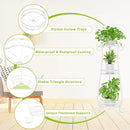 KMOTASUO 3 Tier Metal Plant Stand Indoor, 34 Inch Tall Corner Plant Stands for Indoor Plants, Flower Pot Holder Shelf Display Rack for Balcony Garden Patio Living Room(White) by GreenHaven Gardens