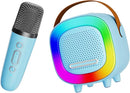 Mini Karaoke Machine Speaker for Kids Adults, Portable Bluetooth with 1 Wireless Microphones, Children's Day Birthday Gift Ideas for Toys for Teens Boys and Girls Aged 4, 5, 6, 7, 8, 9, 10, 11, 12+ by TinyTreasures Baby Boutique
