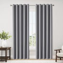 ChrisDowa Blackout Curtains 70 inches Wide for Bedroom - 2 Panels Set Extra Wide Grommet Thermal Insulated Room Darkening Curtains for Living Room (Light Grey, 70 x 84 Inch) by CozyNest Decor
