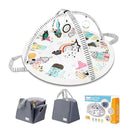 Baby Play Mat Tummy Time Mat with Exclusive Foldable Design, Stage-Based Skill Development Activity Gym, Machine Washable Baby Play Mats for Floor with Gift Package (Zebra) by TinyTreasures Baby Boutique