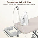 Yaheetech Ironing Board, Compact Iron Board with Cord Holder, Steam Iron Rest and Bottom Storage Tray, 9 Adjustable Heights & 3 Layer Cover, Folding Heavy Duty Ironing Board 52X14, Beige by CozyNest Decor