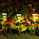 TWINSLUXES 16 Pack Solar Pathway Lights Outdoor Dual Light Source LED Solar Waterproof Pathway Lights for Garden Patio and Walkway Decoration Warm White. by GreenHaven Gardens