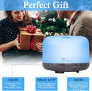 Diffuserlove Essential Oil Diffuser 500ML Aromatherapy Diffuser Mist Humidifiers 7 Color LED Lights Diffusers for Home Office Bedroom (Size:6.7" L x 6.7" W x 4.7" H) by TinyTreasures Baby Boutique