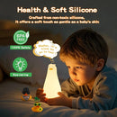 Lying Flat Duck Silicone Night Light, Cute Ducky Lamp with Gifts,Squishy Animal Nursery Nightlight, Dimmable/Rechargeable Portable Bedside Touch Lamp for Breastfeeding,Baby Adults Kids Room Decor by TinyTreasures Baby Boutique