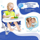 Portable Baby Booster Seat with Tray, Toddler Booster seat for Dining, Camping, Travel, Baby Beach Chair 6 Months to 3 Years Old Indoor Outdoor Use CH2406 by TinyTreasures Baby Boutique