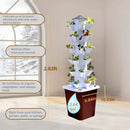 Hydroponics Growing System kit, Vertical hydroponic Garden ，Outdoor Indoor hydroponics Growing System，Lettuce Grow Tower,Pump System, Auto Timer, 30 Pods,Gardening Gift by GreenHaven Gardens