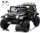 Sopbost 24V 7Ah 2 Seater Ride On Truck Ride On Toy for Big Kids Ride On Car with Remote Control Off-Road Electric Car with Shock Absorber, LED Lights, Bluetooth Music Player, EVA Tires, Black by TinyTreasures Baby Boutique