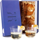 Vintage Crystal Lowball Tumbler Glasses, Set of 2 (5 OZ)