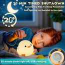 DREAMING MY DREAM Cute Duck Lamp,Do Do Duck Night Light,Silicone Squishy Nursery Bedside Lamp,USB Rechargeable Touch Table Lampfor Bedrooms, Living Room Decor Gift Toy by TinyTreasures Baby Boutique