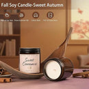 Auelife Fall Candle, Sweet Cinnamon Scented Candle, Fall Scents Soy Candles for Home Scented - Autumn Candles Gifts Set for Men and Women, Holiday, Thanksgiving, 7oz by CozyNest Decor