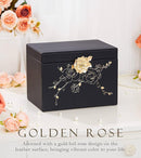 Jewelry Box with Lock for Girls: Jewelry Organizer for Dresser - 3-Drawer Earrings Storage Girls Women Gift (Black) by TinyTreasures Baby Boutique