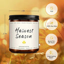 Fall Candle - Harvest Season Scented Candle, Fall Soy Candles for Home Decor, 7 oz Natural Soy Wax – Long-Lasting Autumn Candles, Aromatherapy Gift for Women & Thanksgiving, 7oz by CozyNest Decor