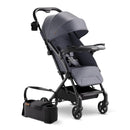 Mompush Lithe V2 Lightweight Travel Stroller, Compact Foldable Baby Stroller with Travel Bag, One-Hand Fold Stroller, Snack Tray, Mechanical Recline Seat, Airplane-Ready, Organizer & Rain Cover by TinyTreasures Baby Boutique