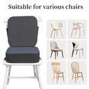 Toddler Booster Seat for Dining Table with Backrest and Adjustable Straps, Waterproof Oxford Foam Cushion with Non-Slip Bottom, Portable Chair Booster for Kitchen Use (Dark Grey) by TinyTreasures Baby Boutique