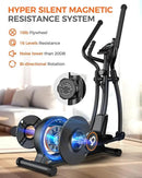 pooboo Elliptical Machine, Elliptical Exercise Machine with 16-Level Resistance&Hyper-Quiet Magnetic Driving System, Elliptical Machine for Home with LCD Monitor&15.5IN Stride, 350LBS Weight Capacity by CozyNest Decor