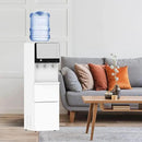 IKT 3 in 1 Water Cooler Dispenser with Ice Maker for 5 Gallon Bottle 27 lbs in 24 hrs 3 Temperature Night Light Perfect for Home Office White by CozyNest Decor