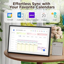 LOOFII 21.5" Smart Digital Calendar – 1920×1080 Full HD Touchscreen Family Planner & Calendar with Chore Chart & Meal Planner, Wall-Mountable (Black White) by TinyTreasures Baby Boutique