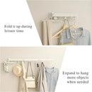 Wall Mounted Clothes Drying Rack,Drying Rack Clothing Wall Mount with Foldable Features(Tri-Fold),Space Saver,Wall Mounted Drying Rack for Laundry Balcony Bathroom (White) by CozyNest Decor