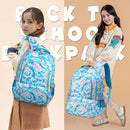 BLUEFAIRY Kids Backpack for Girls Elementary Primary Middle School Bags for Aged 8-10 for Teens Childs Bookbags Back to School Book Bags Mochilas para Niñas de 6 7 8 9 10 Años Tie-dye Blue by TinyTreasures Baby Boutique