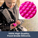 Chewy Necklace Sensory Aid for Kids, Ideal Teething Toy Made from Soft, Smooth, Food-Grade Silicone for Relief and Stimulation. Provides Comfort and Gentle Support for Children. by TinyTreasures Baby Boutique